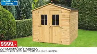 Baumax DOMEK NA NÁŘADÍ S PODLAHOU nabídka