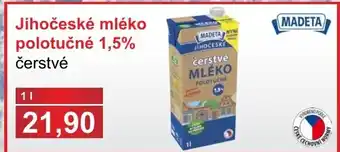 PLUS JIP Jihočeské mléko polotučné 1,5% čerstvé nabídka