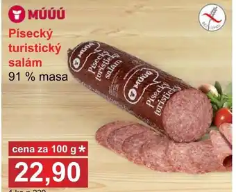 PLUS JIP Písecký turistický salám 91% masa nabídka