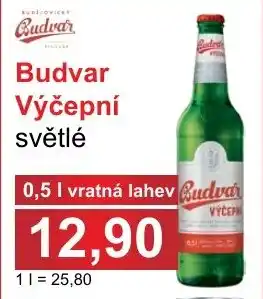 PLUS JIP Budvar Výčepní světlé 0.5L nabídka