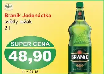 Braník Jedenáctka světlý ležák 2L