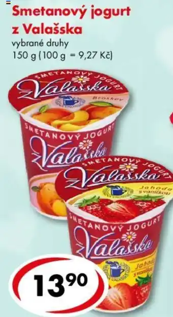 CBA Smetanový jogurt z Valašska nabídka