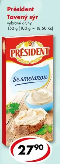 CBA Président Tavený sýr nabídka