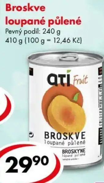 CBA Broskve loupané půlené nabídka