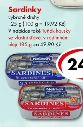 CBA Sardinky nabídka