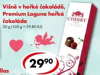 Višně v hořké čokoládě, Premium Laguna hořká čokoláda 50 g