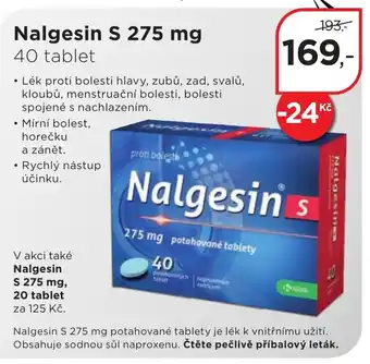 Magistra lékárny Nalgesin S 275 mg 40 tablet nabídka