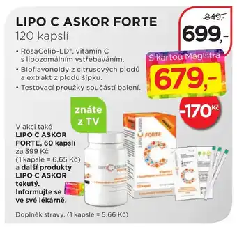 Magistra lékárny LIPO C ASKOR FORTE nabídka