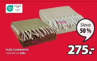JYSK PLÉD TUSENFRYD nabídka