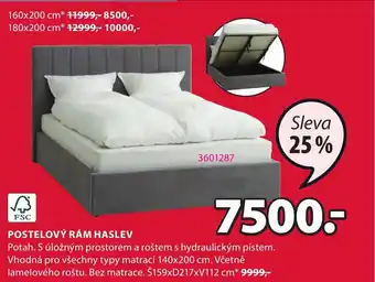JYSK POSTELOVÝ RÁM HASLEV nabídka
