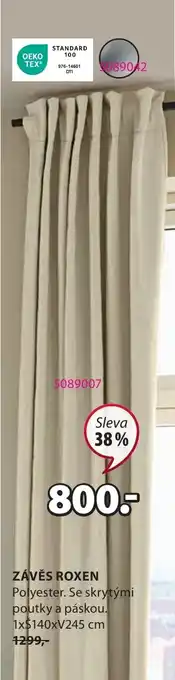 JYSK ZÁVĚS ROXEN nabídka
