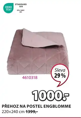 JYSK PŘEHOZ NA POSTEL ENGBLOMME nabídka
