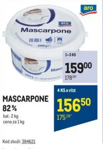 Makro MASCARPONE 82% nabídka