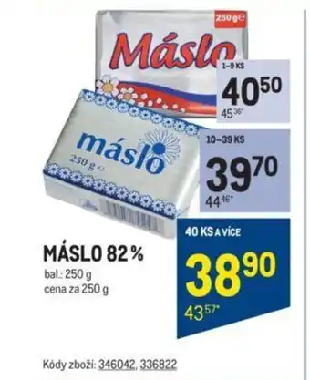 Makro MÁSLO 82% nabídka