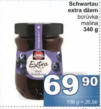 Jip Schwartau extra džem borůvka malina 340 g nabídka