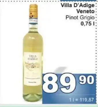 Jip Villa D'Adige Veneto Pinot Grigio 0.75 l. nabídka