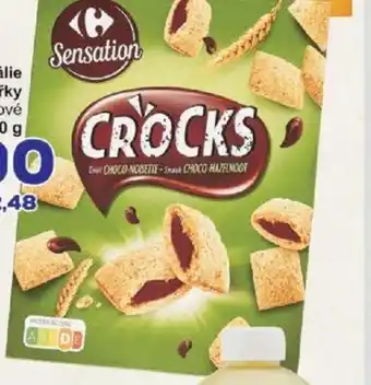 Jip Crocks cereálie polštářky čokoládové 400 g nabídka