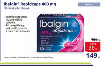 Benu Ibalgin Rapidcaps 400 mg nabídka