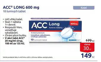 Benu ACC LONG 600 mg nabídka
