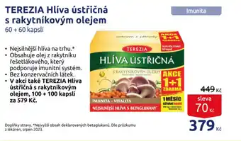 Benu TEREZIA Hlíva ústřičná s rakytníkovým olejem 60+ 60 kapslí nabídka