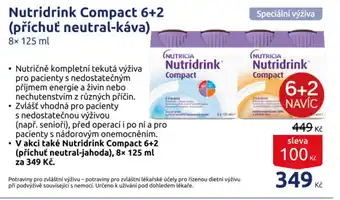 Benu Nutridrink Compact 6+2 (příchuť neutral-káva) nabídka