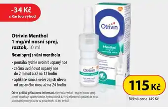 Dr. Max Otrivin Menthol 1 mg/ml nosní sprej, roztok, 10 ml nabídka