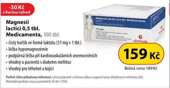 Dr. Max Magnesii lactici 0,5 tbl. Medicamenta, 100 tbl. nabídka