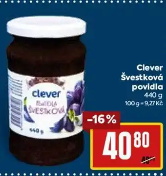 Billa Clever Švestková povidla nabídka
