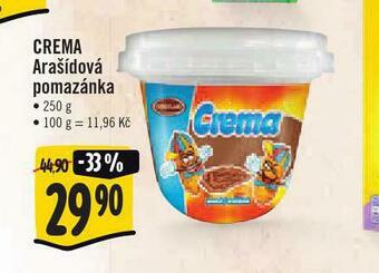 Jip Crema arašídová pomazánka nabídka