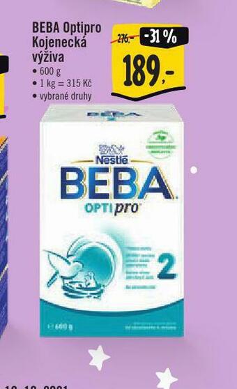 Beba optipro kojenecká výživa