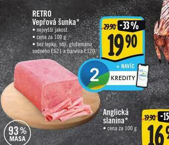 Jip Retro vepřová šunka nabídka