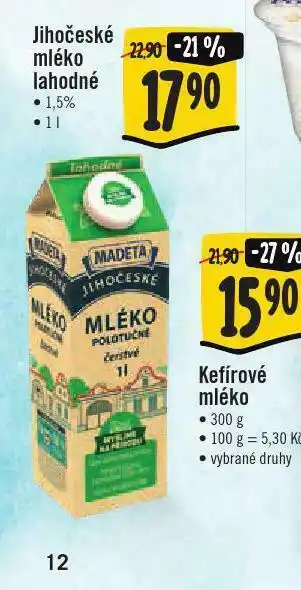 Jip Jihočeské mléko lahodné nabídka