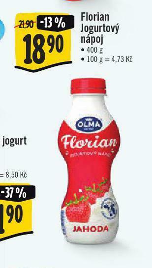 Jip Florian jogurtový nápoj nabídka