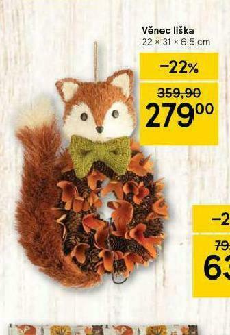 Tesco Věnec liška nabídka