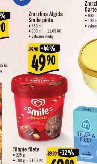 Albert Zmrzlina algida smile pinta nabídka