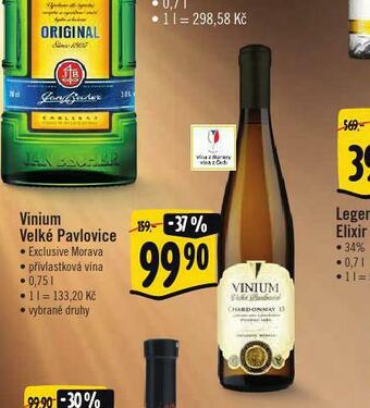 Albert Vinium velké pavlovice nabídka
