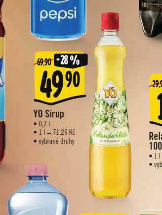 Albert Yo sirup nabídka