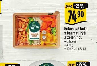 Albert Kokosové kuře s basmati rýží a zeleninou nabídka