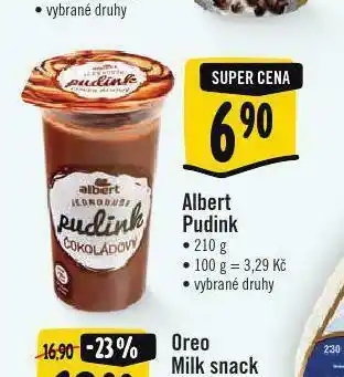 Albert Albert pudink nabídka