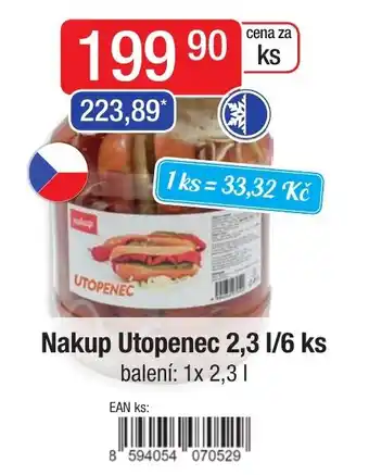 Qanto Nakup Utopenec 2,3 l/6 ks nabídka