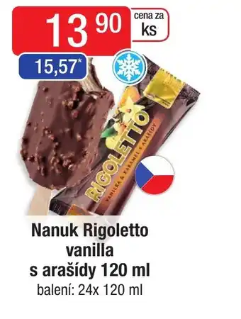 Qanto Nanuk Rigoletto vanilla s arašídy 120 ml nabídka