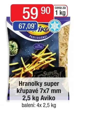 Qanto Hranolky super křupavé 7x7 mm 2,5 kg Aviko nabídka