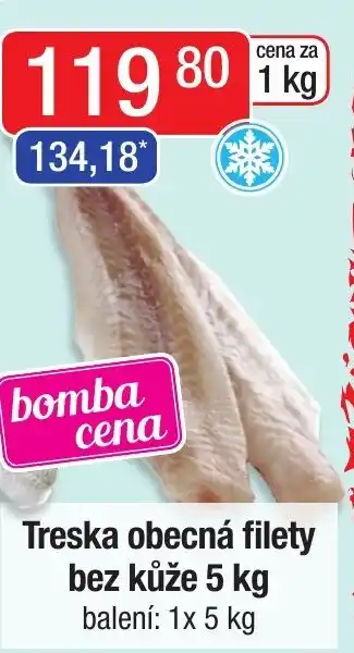 Qanto Treska obecná filety bez kůže 5 kg nabídka