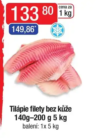 Qanto Tilápie filety bez kůže 140g-200 g 5 kg nabídka