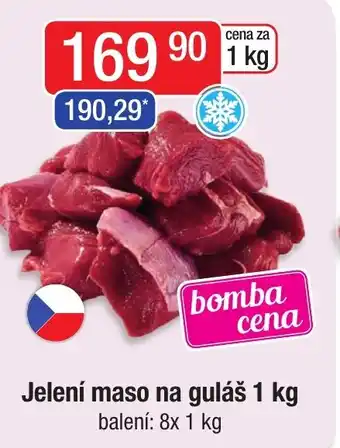 Qanto Jelení maso na guláš 1 kg nabídka