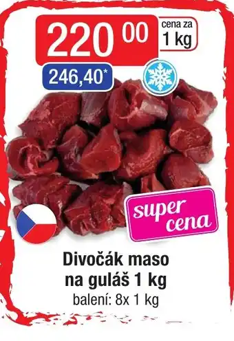 Qanto Divočák maso na guláš 1 kg nabídka
