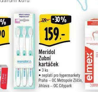 Albert Meridol zubní kartáček nabídka