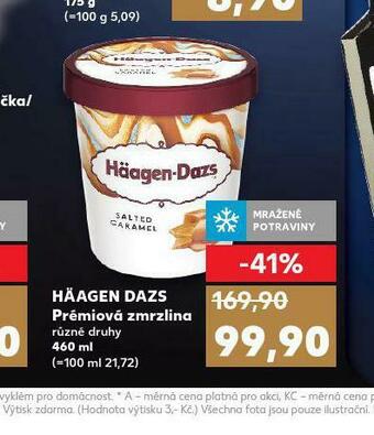 Kaufland Häagen dazs zmrzlina nabídka