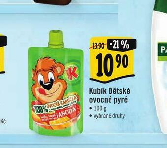 Albert Kubík dětské ovocné pyré nabídka