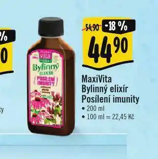 Albert Maxivita bylinný elixír posílení imunity nabídka